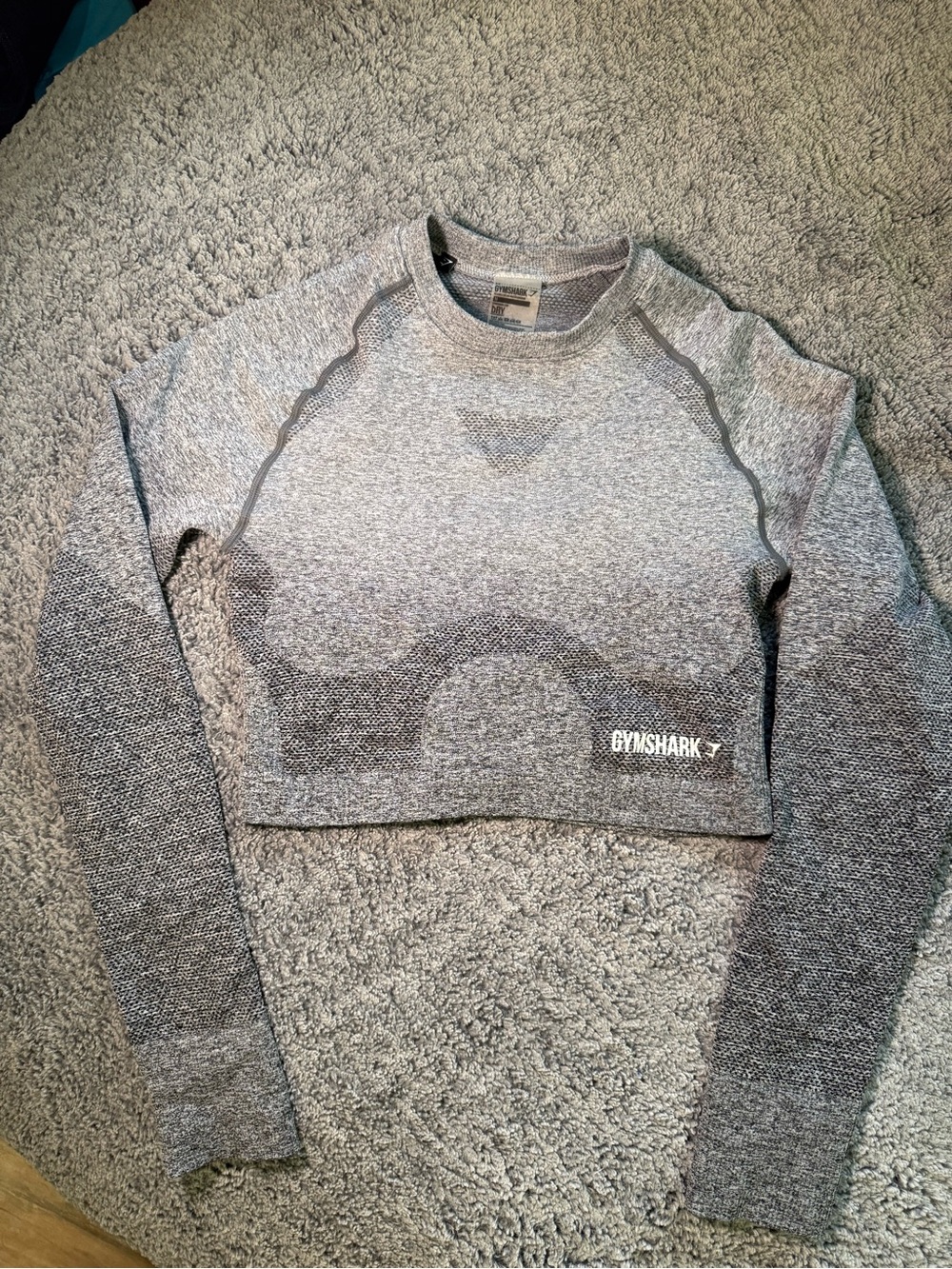 Gymshark Gray Women’s Cropped Long Sleeve